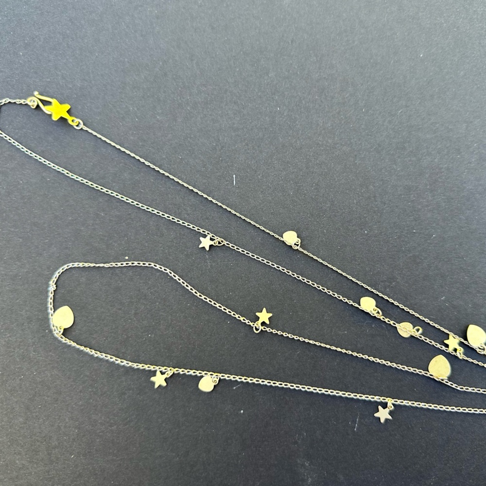 Delicate Long Necklace with Stars